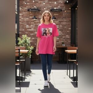 The Philuid Project NWT Comfy Cotton Lightweight women's large pink t-shirt